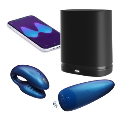 We-Vibe Chorus Couples Vibrator - Cosmic Blue Unboxed View