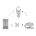 We-Vibe Chorus Couples Vibrator - Cosmic Blue Diagram