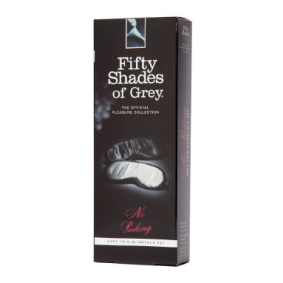 50 Shades of Grey - No Peeking Soft Twin Blindfold Boxed View
