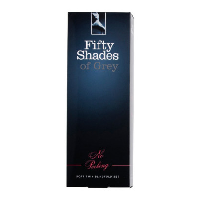 50 Shades of Grey - No Peeking Soft Twin Blindfold Boxed View